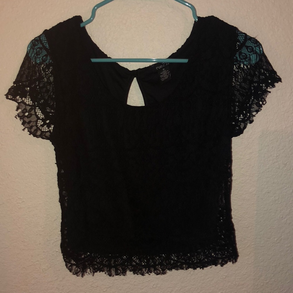 Lace crop top